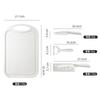 Juego de Cuchillos de Cocina de Acero Inoxidable, Cuchillo para Frutas, Suplemento Alimenticio, Cuchillo de Cocina para el Hogar y Tabla de Cortar, Juego Completo de Cuchillos Dos en Uno
