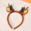 Accesorios Navideños para el Cabello de Bosque Relleno, Lindas Horquillas de Astas de Alce, Diademas, Horquillas para el Día del Niño, Flequillo, Adornos para la Cabeza de Mujer