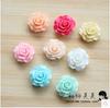 Material de joyería DIY con diamantes de imitación para teléfono móvil, corte retro, flor de resina tridimensional de 18 MM, accesorios de resina hechos a mano