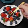 Tenedor de Fruta Creativo de Acero Inoxidable, Tenedor para Pastel Casero, Tenedor de Helado de Aspecto Elegante para Niños, Tenedor para Postre Occidental de Hotel al por Mayor