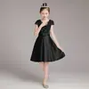 Vestido de Gala para Piano de Niña 2026 Nuevo Vestido de Princesa Ropa de Presentación de Violín Infantil Vestido Corto de Manga Corta