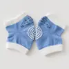 Novas joelheiras de algodão antiderrapantes para crianças joelheiras de bebê para engatinhar malha respirável espessa de terry joelheiras de bebê verão