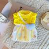 Falda de Burbujas de Seda de Hielo Fina de Verano Ropa para Mascotas Transpirable Gato Protector Solar Ropa para Perro Bichón Venta al por Mayor