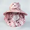 Sombrero de Protección Solar para Recolección de Té de Verano, Sombrero de Sol para Mujer, Sombrero Anti-UV, Mascarilla Facial, Protección Solar Transpirable para Ciclismo y Trabajo