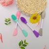 Brocha de Silicona Multifuncional de Doble Cabeza Brocha de Maquillaje Limpieza Facial Masaje Limpiador Mascarilla de Barro Especial Cabeza Suave Espumosa