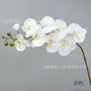 Flor Artificial com 9 Cabeças, Haste Única de Phalaenopsis com Veios Visíveis, Arranjo Floral de Decoração para Casa Estilo Francês, Arranjo de Flores para Casamento, Decoração de Cena