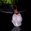 Pingente Buddha da Paz Multicolor Ágata Gelo, Pingente Amuleto da Paz, Bolsa de Dinheiro, Pingente Sem Preocupações, Pingente Gota d'Água