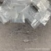 Colar Fred Fecho de Ferradura Pingente em Forma de U Totalmente Cravejado de Diamantes Fecho de Oito Corrente para Clavícula de Casal Corrente Torcida