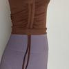 Camiseta de Yoga de Manga Corta con Cordón y Pliegues para Primavera y Verano, Transpirable, de Secado Rápido, Tops Cortos para Mujer, Fabricante