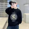 Sudadera para niño otoño 2026 nueva elegante sudadera de forro polar para niños, ropa cálida para niños de primavera y otoño