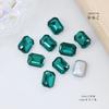Fabricante Atacado Manicure Esmeralda Fundo Pontiagudo Diamante de Vidro Formato Especial Feito à Mão Unha Vestível DIY Adesivo de Diamante para Unha Acessórios