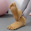 Meias Toesox qualidade nova gradiente yoga meias tie-dye sem calcanhar cinco dedos esportes pilates dispensando meias antiderrapantes