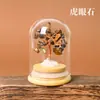 Botella de los deseos de grava de cristal natural Árbol del dinero de cristal Paisaje en miniatura de escritorio Decoración del hogar Adornos de cristal Venta al por mayor