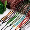 Cadena de cuentas de cristal tejida a mano para hombres y mujeres cuerda para colgante cordón de colgante de jade cadena de cuerda accesorios de cordón diy