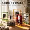 Moldura de Foto Acrílica Colorida Direto da Fábrica Moldura de Foto Magnética de Camada Dupla Suporte de Exibição Transparente Design Personalizado