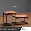Estante de exhibición de madera maciza con adornos antiguos de secuoya, para entrada de sala de estar china, artesanías decorativas de madera zen