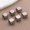 Cuentas Espaciadoras Cuadradas Biseladas de Acero Inoxidable con Recubrimiento al Vacío Color Oro/Acero Accesorios para Joyería Artesanal Pulseras Collares