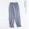 Venta al por mayor Envío directo Primavera Verano Algodón Lino Ropa de casa para mujer Cintura elástica Pierna ancha Pantalones cortos Casual Cómodo Pijama para el hogar
