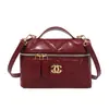 Bolso de mano de cuero suave estilo Chanel para mujer, nuevo modelo 2026, bolso tipo lonchera acolchado, bolso de hombro y cruzado de alta gama