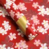 Materiales Impermeables para Floristería, Papel de Regalo Floral Impreso, Papel con Plumas Doradas, Papel para Envolver Ramo de Flores Frescas