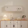 Funda de aire acondicionado estilo crema de dibujos animados, cubierta antipolvo de pared, cortina de cobertura completa bloqueadora de viento, cortina decorativa de tela para el hogar