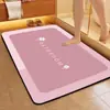 Alfombrilla de baño suave de tierra de diatomeas absorbente, alfombrilla antideslizante de secado rápido para puerta de baño, alfombrilla para pies, alfombrilla de puerta de baño, alfombrilla de puerta para el hogar