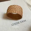 Pulsera Tejida de Ratán Hecha a Mano Étnica Pulsera Retro Bohemia Moda de Nicho de Alta Gama Pulsera Versátil