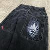 Comercio Electrónico Transfronterizo Jeans Sueltos Estampados Jnco para Hombre Harajuku Hip-Hop Y2K Casual de Pierna Ancha Jeans al por Mayor