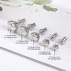 Aretes de Moissanita D de 0.3/0.5/1 quilates para Mujer Plata 925 Chapado en Oro de 18K Aretes Clásicos de Cuatro Garras Aretes Simples