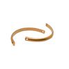 Pulsera de latón con clip para la oreja, collar, accesorios de joyería DIY, venta al por mayor, Amazon transfronterizo, varilla de conexión de doble orificio en forma de U