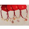 Cristal de Fresa Natural Hebilla Segura Bolsa de Dinero Cuerda Roja Tejida a Mano Cuerda de Mano para Pareja Pulsera ins para Novia