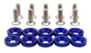 Arandelas de Refuerzo para Parachoques Delantero y Trasero de Coche JDM, Guardabarros de Refuerzo Envolvente, Tornillos M6, Arandelas de Colores para Modificación de Coche