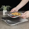 Prato Frio Imitando Porcelana de Melamina Prato para Prato Frio Louça de Restaurante Japonês Prato para Panela Quente Conceito Artístico Prato Criativo com Formato Especial Prato para Petiscos Comercial