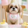 Baberos para Mascotas Perro y Gato, Bufanda para el Cuello, Colección de Toallas para Saliva, Bufanda Triangular, Perros de Tamaño Pequeño Fiesta de Cumpleaños Foto