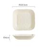 Luxo leve ins creme estilo de cor sólida cerâmica casa aquecimento reunião Food Bowl prato de alta cor sopa tigela louça