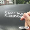No teme secarse sin dejar pegamento placa temporal de número de teléfono para estacionar en el coche para mover el coche pegatinas electrostáticas para coche para mover el coche suministros de tarjeta