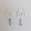 Accesorios para mosquiteros de ventana tres-empuje tres-rejilla plástico piezas de reparación deslizador en forma de I tarjeta de instalación reemplazo de mosquitero invisible