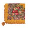 Pañuelo de Algodón Estampado Ruso para la Cabeza Bufanda para Mujer Otoño e Invierno Estilo Étnico Chal Pequeño Pañuelo Cuadrado Pequeño de Flores Retro para Mujer