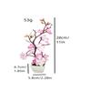 Maceta Cuadrada Pequeña con Flores de Ciruelo Artificiales, Planta en Maceta de Flores Falsas, Bonsái Artificial de Dulcamara de Invierno, Flores de Ciruelo Artificiales, Suministro Directo para Arreglo Floral