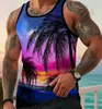 Chaleco Casual de Verano para Hombre Europeo y Americano Transfronterizo Estampado Digital Playa Hawaiana Exterior Transpirable Chaleco para Hombre