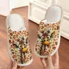 Fornecimento Exclusivo Transfronteiriço de Pantufas de Algodão com Estampa de Gato para Homens e Mulheres, Pantufas de Casal Outono e Inverno, Pod Cross-Border Jit Peça Única Dropshipping