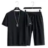Nuevo Conjunto Casual de Verano Simple Estilo Ins de Manga Corta Pantalones de Cinco Puntos Estilo Harajuku para Hombre Moda Tendencia Estilo Japonés