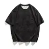 Camiseta de Manga Corta Tie-dye Ru Meng para Hombre 2025 Verano Nueva Holgada Talla Grande Americana de Media Manga para Hombre T