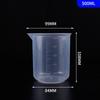 Vaso de Plástico de 250 ml 300 ml Vaso Graduado de 250 ml Taza Medidora de Plástico Taza sin Asa Taza Medidora Taza Medidora de PP de 500 ml