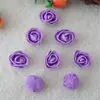 Flor de rosa artificial de espuma PE de 3,0 cm, corona de flores decorativa para mano, flor falsa, cabeza de flor pequeña