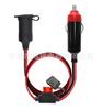 Popular Cable de Extensión de Alimentación para Encendedor de Cigarrillos de Coche Universal Rojo y Negro Línea Americana Cobre Completo 3.24m V Base Hembra para Encendedor de Cigarrillos