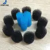 Filtro de esponja para instrumento de beleza, tira de esponja cilíndrica, coluna de algodão com filtro azul, material filtrante para purificador de água