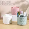 Huisi Suporte Giratório para Canetas de Mesa de Escritório Caixa de Armazenamento de Papelaria de Grande Capacidade para Estudantes Porta-Canetas para Armazenamento de Pincéis de Maquiagem e Canetas de Sobrancelha