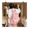 Mochila transfronteiriça 2021 nova mochila de estudante estilo coreano simples grande capacidade faculdade estilo escola entrega de uma peça
