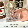 Ins Retrô com Base Plana para Copo Trapézio de Vidro Criativo de Alta Qualidade Copo de Uísque Copo de Café Copo para Cold Brew